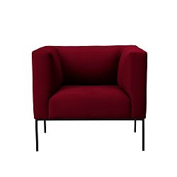 Červené sametové křeslo Windsor & Co Sofas Neptune