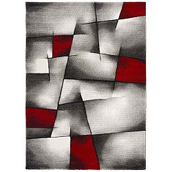 Červeno-šedý koberec Universal Malmo, 120 x 170 cm
