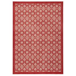 Červený běhoun Hanse Home Gloria Tile, 80 x 200 cm