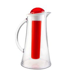 Červený džbán Vialli Design Livio, 2,1 l