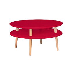 Červený konferenční stolek Ragaba Ufo, ⌀ 70 cm