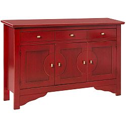Červený příborník Evergreen House Credenza