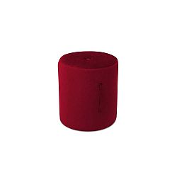 Červený puf Mazzini Sofas Fiore, ⌀ 40 cm