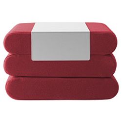 Červený rozkládací puf Softline Bingo Vision Red