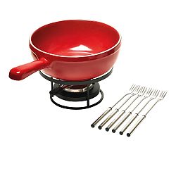 Červený set na fondue Emile Henry