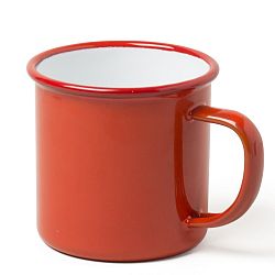 Červený smaltovaný hrnek Falcon Enamelware, 350 ml