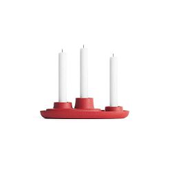 Červený svícen EMKO Aye Aye Three Candles