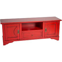 Červený TV stolek Evergreen House Credenza