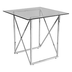 Chromovaný odkládací stolek RGE Cross, délka 55 cm