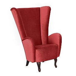 Cihlově červené křeslo Max Winzer Aurora Velvet