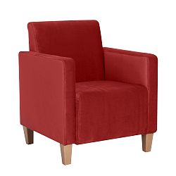 Cihlově červené křeslo Max Winzer Milla Velvet