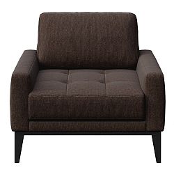 Čokoládově hnědé křeslo MESONICA Musso Tufted