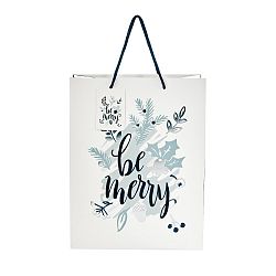 Dárková taška Butlers Be Merry, výška 13,5 cm