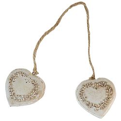 Dekorace Antic Line Double Heart