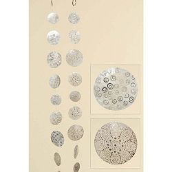 Dekorace Boltze White/Silver, 2 ks