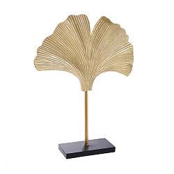 Dekorace ve zlaté barvě InArt Leaf, výška 46 cm