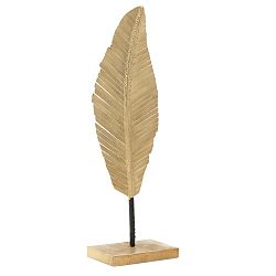 Dekorace ve zlaté barvě InArt Leaf, výška 60 cm