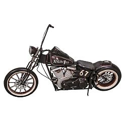 Dekorativní motorka Antic Line Black Motocycle