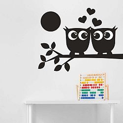 Dekorativní nálepka na stěnu Black Owl
