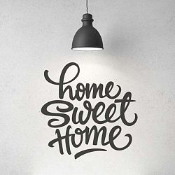 Dekorativní nálepka na stěnu Home Sweet Home