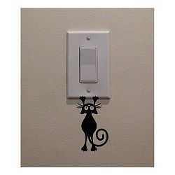 Dekorativní samolepka Catty, výška 12 cm