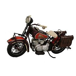 Dekorativní skútr Antic Line Red Motocycle