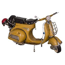 Dekorativní skútr Antic Line Yellow Scooter