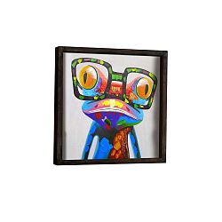Dekorativní zarámovaný obraz Frog, 34 x 34 cm