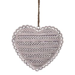Dekorativní závěsné srdce Antic Line Heart, 14 cm