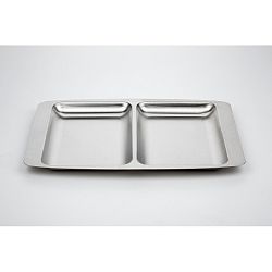 Dělený servírovací tác Steel Function, 32 x 22 cm