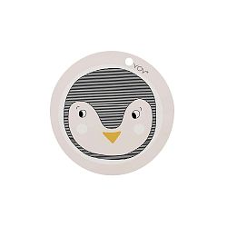 Dětské silikonové prostírání OYOY Penguin, ⌀ 39 cm