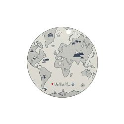 Dětské silikonové prostírání OYOY World, ⌀ 39 cm