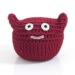 Dětský červený puf Tomasucci Cat
