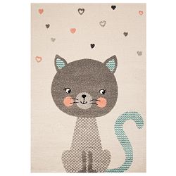Dětský hnědý koberec Hanse Home Cat, 120 x 170 cm