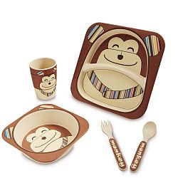 Dětský jídelní set z bambusu Navigate Chimp
