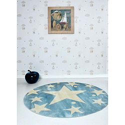 Dětský koberec Stars Sky Azul, ⌀ 150 cm