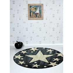 Dětský koberec Stars Sky Gris, ⌀ 150 cm