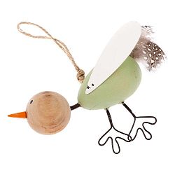 Drátěný dekorativní závěsný ptáček Dakls Bird Uno