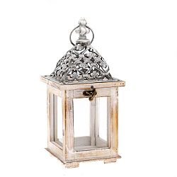 Dřevěná lucerna Dakls Easter Deco, výška 28,5 cm