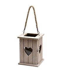 Dřevěná lucerna Ego Dekor Garden, výška 19 cm
