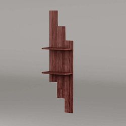 Dřevěná nástěnná police Wooden Walnut