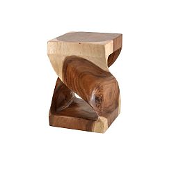 Dřevěná stolička Moycor Curved Log, výška 45 cm