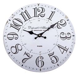 Dřevěné nástěnné hodiny Dakls Simmi, ø 34 cm