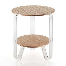 Dřevěný odkládací stolek Tomasucci Poole, ⌀ 48 cm