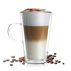 Dvojitá sklenice Vialli Design Amo Latte, 320 ml