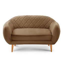 Dvoumístná pohovka Diva Criss Cross Light Brown