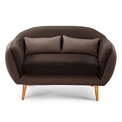Dvoumístná pohovka Meteore Brown/Dark Brown