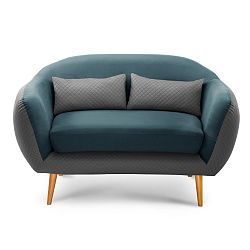 Dvoumístná pohovka Meteore Grey/Turquoise