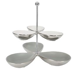 Dvoupatrový podnos Mauro Ferretti Ceramica Petale