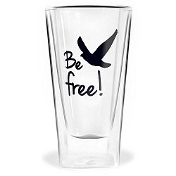 Dvoustěnná sklenice Vialli Design Be Free, 300 ml